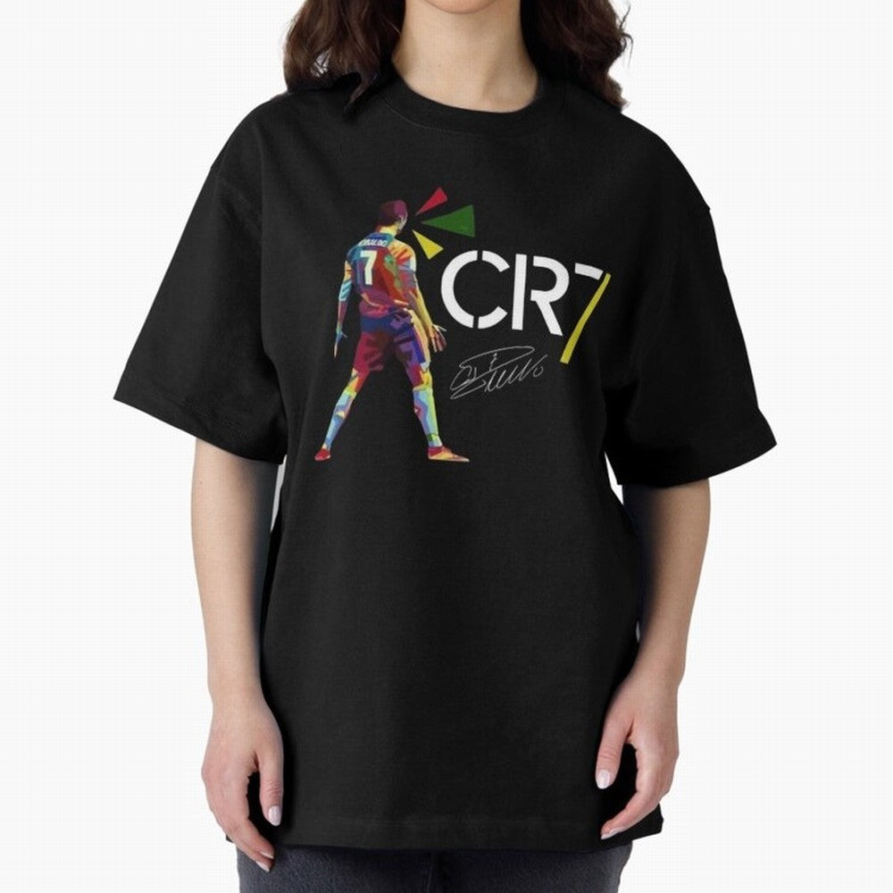 Cr7 Cristiano Ronaldo Signature Oversized T-Shirt Honor the FIFA World Cup 2026 Journey through Cristiano Ronaldo, Haaland and CR7 Highlights, Argentina, France and Brazil Pride, Champion Mindset, Group Stage Buzz, Knockout Tension and Passionate