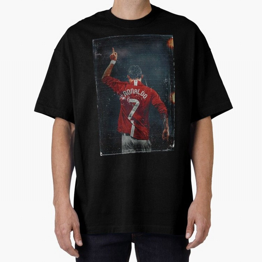Cristiano Ronaldo Vintage Oversized T-Shirt Relive the Noise and Pride of Global Football Passion for FIFA World Cup 2026 USA Canada Mexico, Inspired by Neymar, Haaland and Cristiano Ronaldo, Argentina and Brazil, Stadium Memories, Football