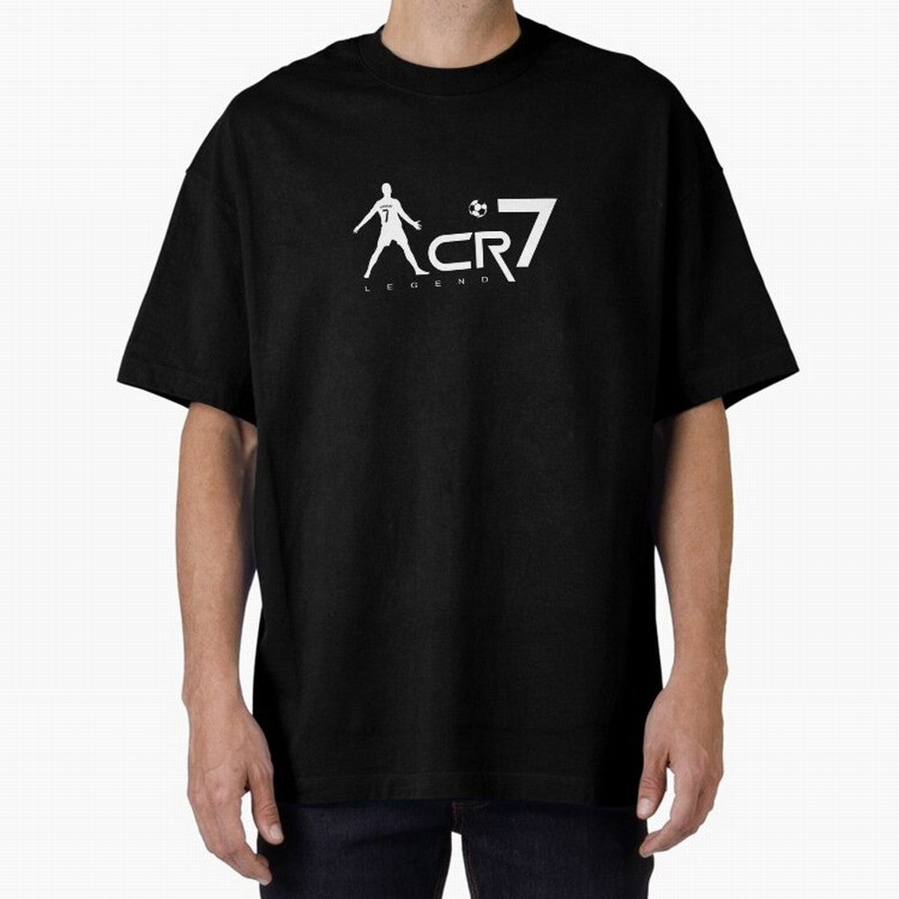 CR 7 - Ronaldo Football Legend Celebration Oversized T-Shirt Feel the Trophy Chase of Global Football Passion for FIFA World Cup 2026 USA Canada Mexico, Driven by Cristiano Ronaldo, England and Germany, Supporter Pride, Iconic Celebrations,