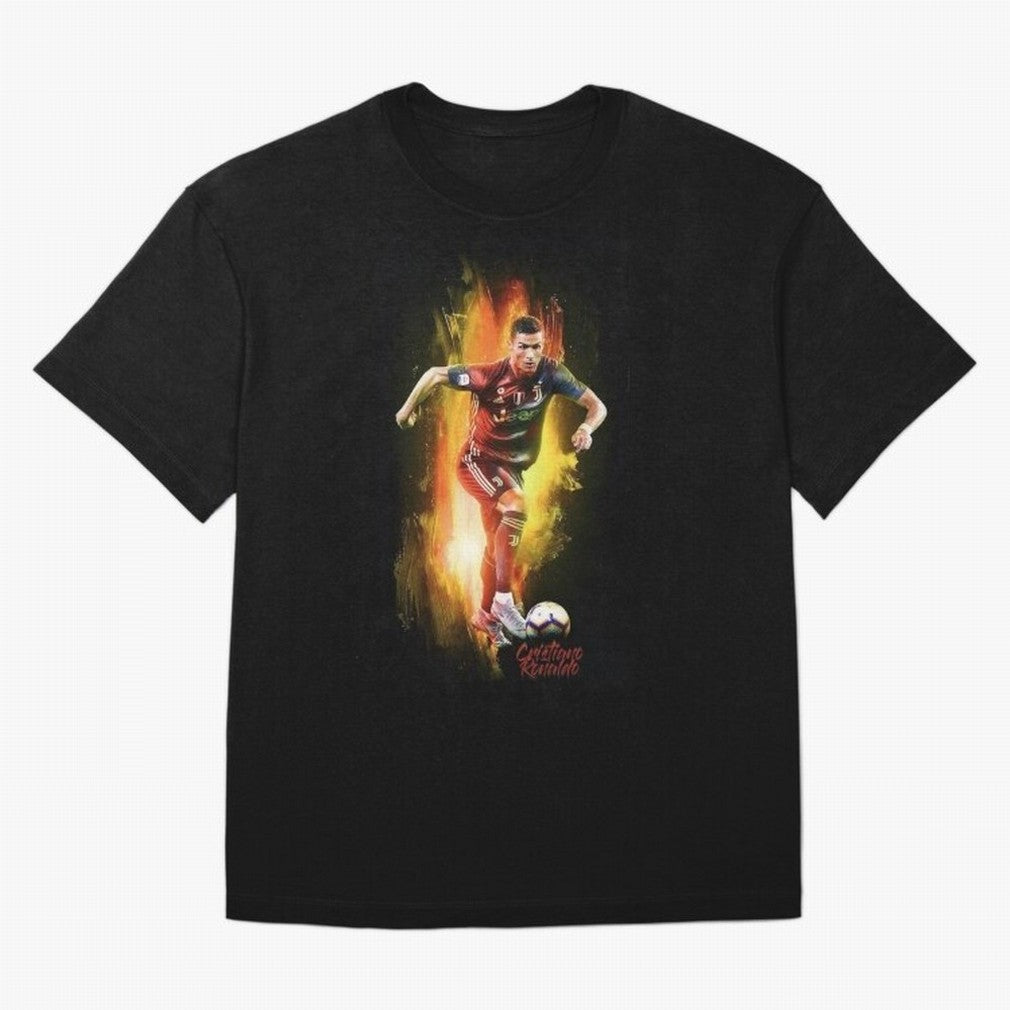 Ronaldo Wallpaper Oversized T-Shirt Celebrate Supporters United by the FIFA World Cup 2026 Journey through Messi, CR7 and Mbappe Highlights, Portugal Pride, Stadium Memories, Football Loyalty, International Chants and Championship Tradition;