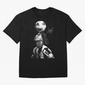 Ronaldinho - black white Oversized T-Shirt Support Iconic Players in Global Football Passion for FIFA World Cup 2026, Connected to Mbappe, Portugal, Football History, Final Match Energy, Crowd Noise and Once in a Lifetime Moments; Ideal for Fans