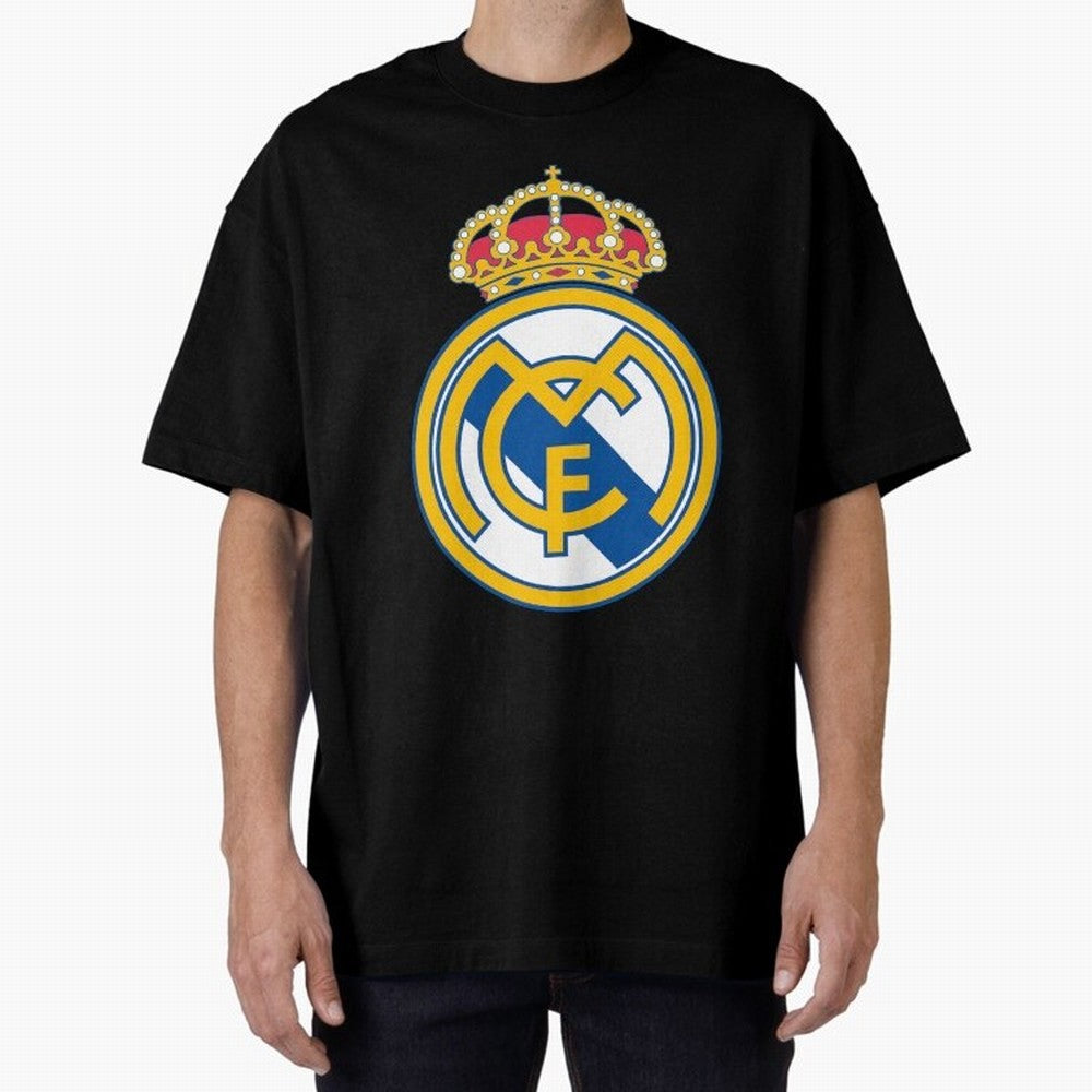 The Madrid CF Logo Oversized T-Shirt Wear the Spirit of FIFA World Cup 2026 USA Canada Mexico Spirit, Inspired by England, France and Netherlands, CR7, Match Day Excitement, Supporter Culture, Golden Goals and Global Football Passion; Created for