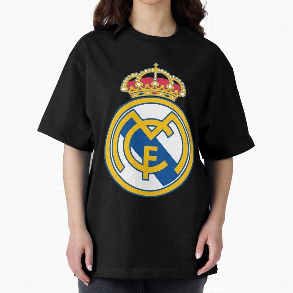 The Madrid CF Logo Oversized T-Shirt Wear the Spirit of FIFA World Cup 2026 USA Canada Mexico Spirit, Inspired by England, France and Netherlands, CR7, Match Day Excitement, Supporter Culture, Golden Goals and Global Football Passion; Created for