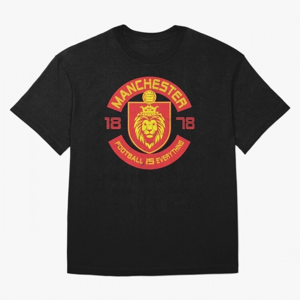 Football Is Everything - Manchester Squad Retro Oversized T-Shirt Follow the Final Road of FIFA World Cup 2026 Group Stage for Fans of Mbappe and Neymar and Argentina, France and Brazil, Bringing Stadium Memories, Football Loyalty, International