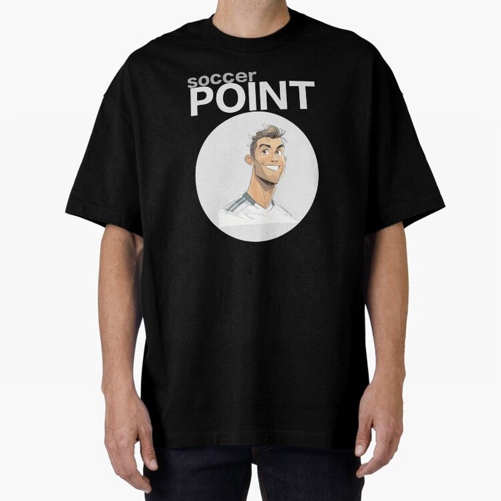 Cristiano Ronaldo POINT Oversized T-Shirt Celebrate the Next Chapter of FIFA World Cup 2026 USA Canada Mexico Spirit, Capturing Argentina and Brazil, CR7 and Messi, Soccer Culture, Superstar Moments, National Team Dreams and Competitive Fire; Great