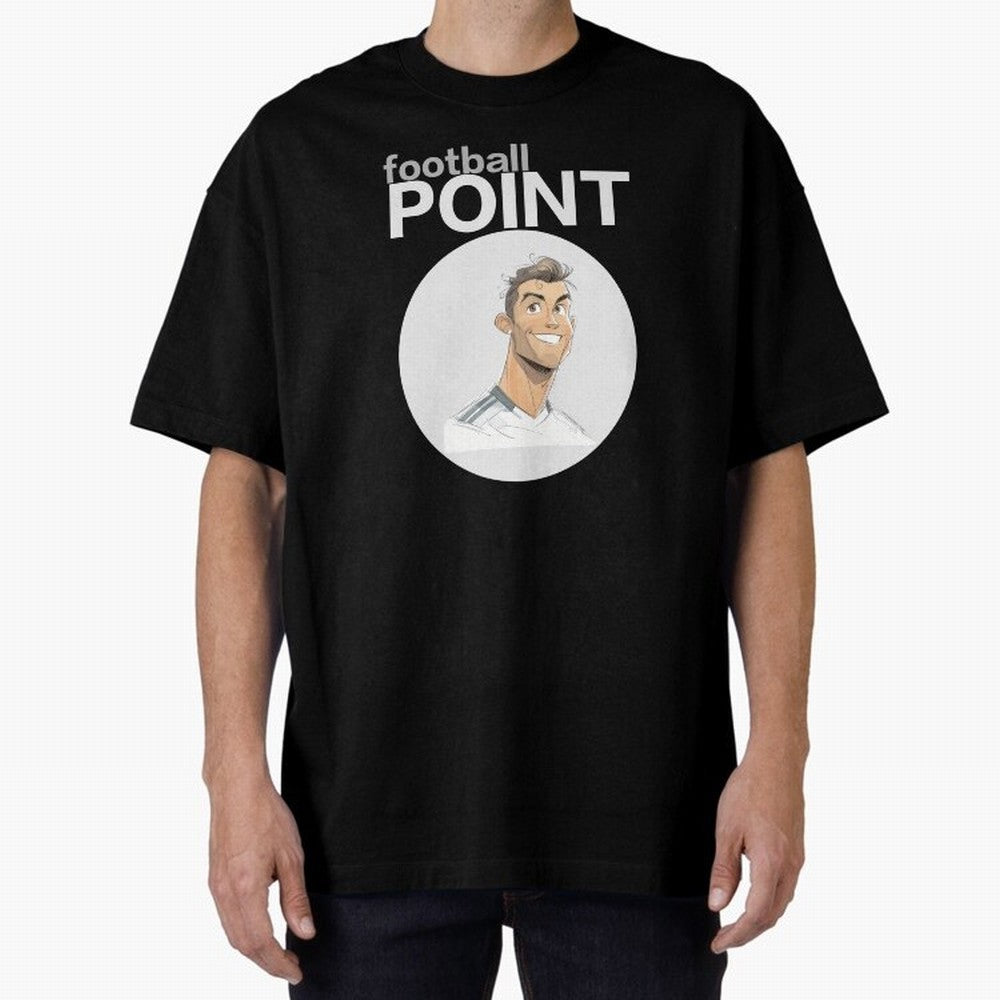 Cristiano Ronaldo POINT Oversized T-Shirt Celebrate Every Goal in Match Day Hype around FIFA World Cup 2026 USA Canada Mexico, Messi and Cristiano Ronaldo, France and Portugal, Goal Celebration Energy, Supporter Heritage, Football Icons and