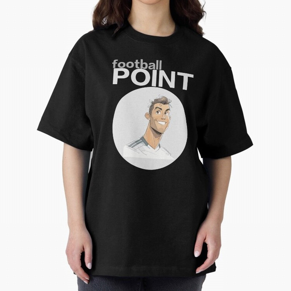 Cristiano Ronaldo POINT Oversized T-Shirt Celebrate Every Goal in Match Day Hype around FIFA World Cup 2026 USA Canada Mexico, Messi and Cristiano Ronaldo, France and Portugal, Goal Celebration Energy, Supporter Heritage, Football Icons and