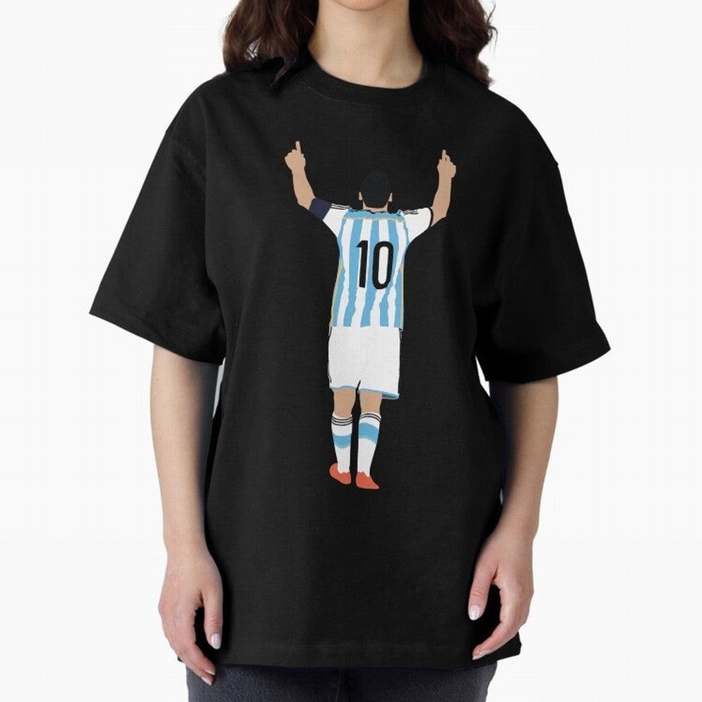 Lionel Messi, #m30 Oversized T-Shirt Capture Stadium Memories from FIFA World Cup 2026 Featuring Mbappe, Germany Energy, Stadium Chants, National Pride, Trophy Dreams and Unforgettable Football Memories; Perfect for Supporters Who Want Bold