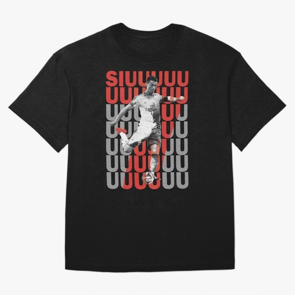 Siuuuuuu Cristiano Ronaldo Oversized T-Shirt Honor Champions and Dreams in FIFA World Cup 2026 Group Stage for Fans of CR7 and Messi and Argentina and Brazil, Bringing Classic Soccer Heritage, Championship Pressure, Fan Loyalty and International