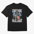 Cristiano Haalando Oversized T-Shirt Capture FIFA World Cup 2026 Filled with Mbappe, Argentina Energy, Tournament Hype, Historic Matchups, Family Viewing Parties and Global Sports Pride; Perfect for People Who Love Argentina, Brazil, France,