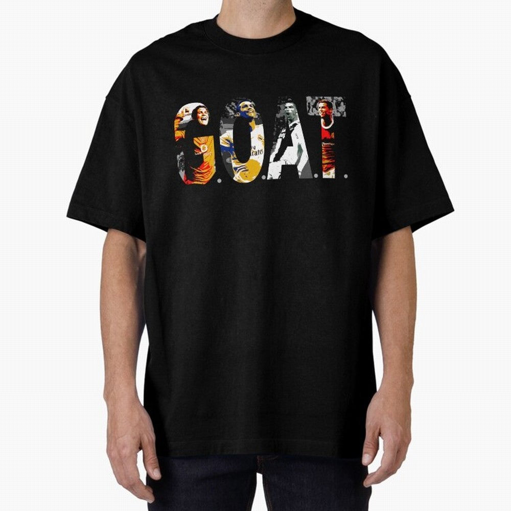 Cristiano Ronaldo, Greatest Football Player of All Time Oversized T-Shirt Celebrate Fan Favorites in FIFA World Cup 2026 Group Stage for Fans of Messi, Neymar and Mbappe and Spain, Bringing Match Day Excitement, Supporter Culture, Golden Goals and