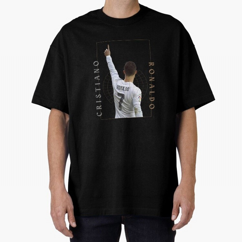 Cristiano Ronaldo CR7 Best Seller Oversized T-Shirt Elevate FIFA World Cup 2026 Group Stage Spirit, Celebrating England, Haaland and Mbappe, Football Festival Excitement, Trophy Ambitions, Country Rivalries and Star Player Buzz; Created for Match
