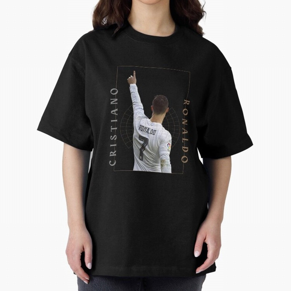 Cristiano Ronaldo CR7 Best Seller Oversized T-Shirt Elevate FIFA World Cup 2026 Group Stage Spirit, Celebrating England, Haaland and Mbappe, Football Festival Excitement, Trophy Ambitions, Country Rivalries and Star Player Buzz; Created for Match