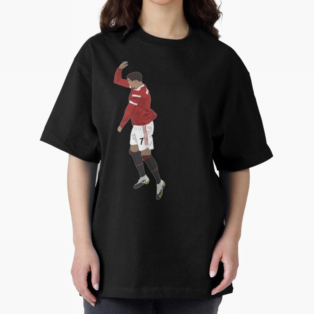 cristiano ronaldo siuuu Oversized T-Shirt Capture Stadium Memories from the FIFA World Cup 2026 Group Stage Journey through Messi and Cristiano Ronaldo Highlights, Spain Pride, Retro Football Energy, Iconic Rivalries, Trophy Chase Drama and Stadium