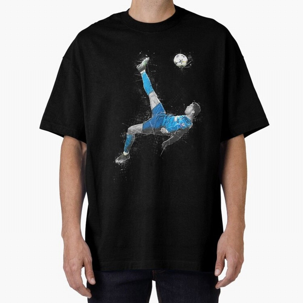 Cristiano Ronaldo Cristiano Ronaldo Oversized T-Shirt Celebrate Soccer Greatness during Global Football Passion for FIFA World Cup 2026 USA Canada Mexico, Inspired by Cristiano Ronaldo, Spain and Netherlands, Sports Nostalgia, International