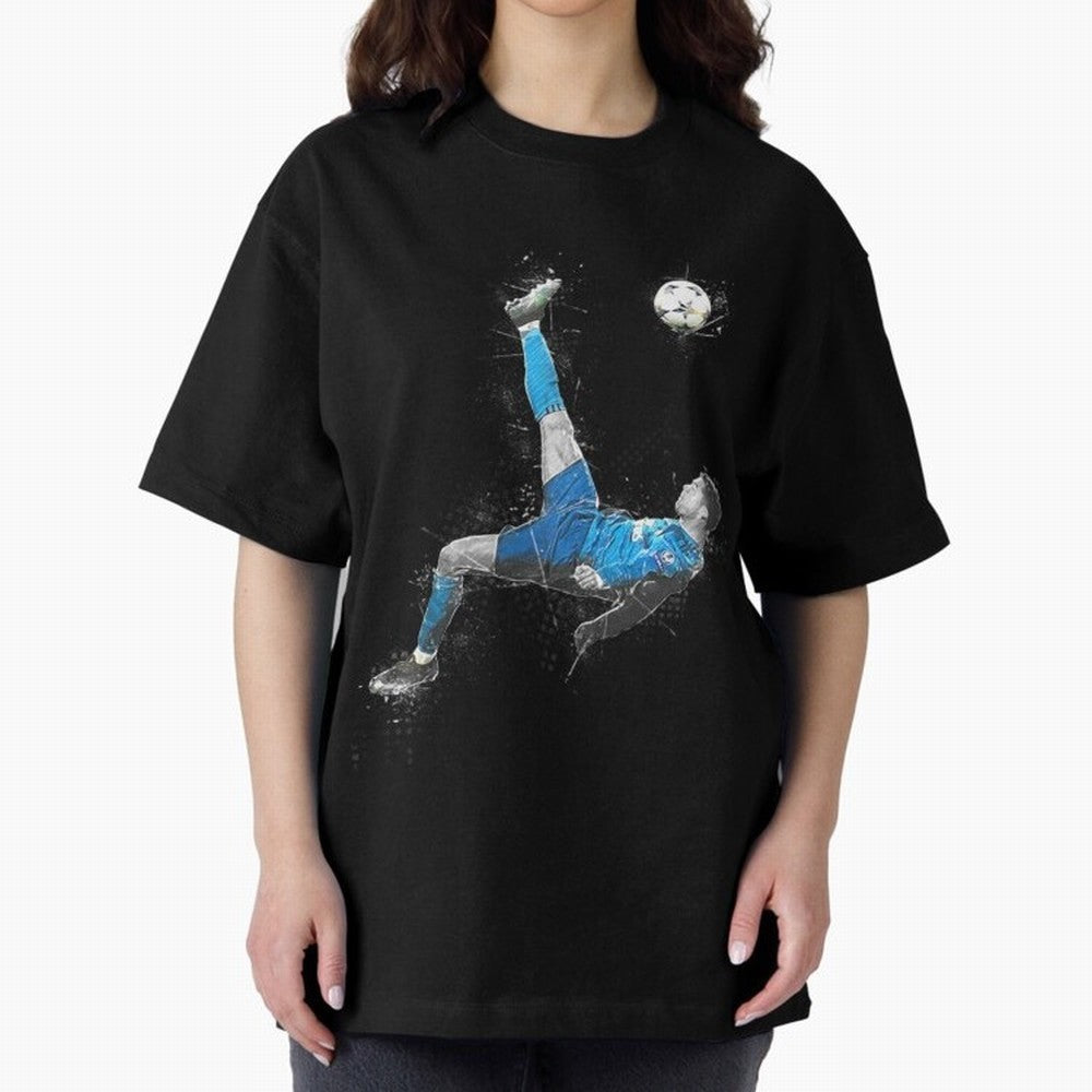 Cristiano Ronaldo Cristiano Ronaldo Oversized T-Shirt Celebrate Soccer Greatness during Global Football Passion for FIFA World Cup 2026 USA Canada Mexico, Inspired by Cristiano Ronaldo, Spain and Netherlands, Sports Nostalgia, International