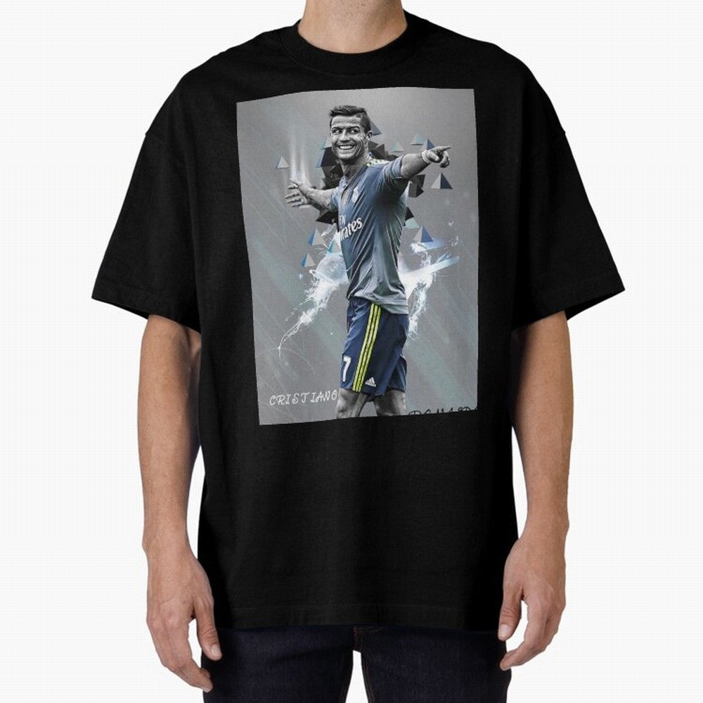 cristiano ronaldo Oversized T-Shirt Celebrate Classic Football Spirit in FIFA World Cup 2026 Group Stage for Fans of Haaland and Mbappe and Argentina, Bringing Football History, Final Match Energy, Crowd Noise and Once in a Lifetime Moments; Ideal
