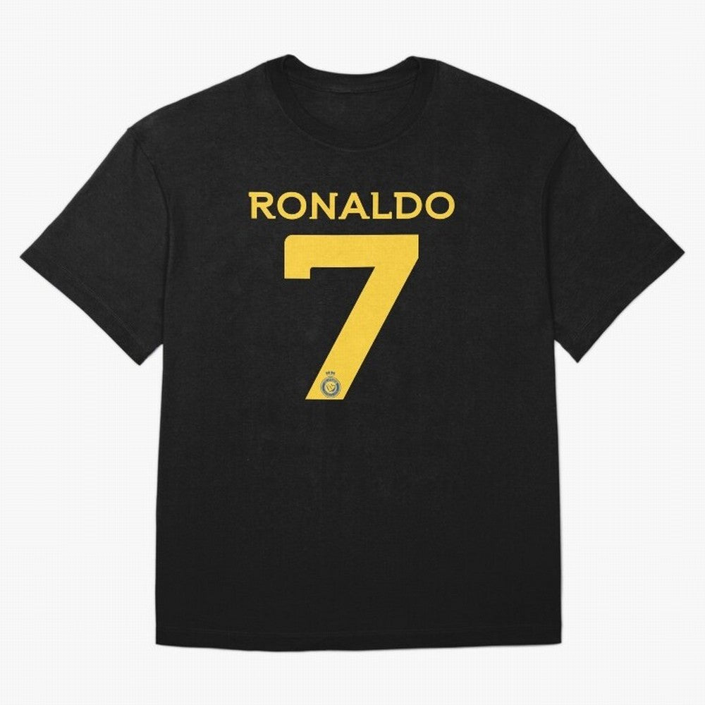 Ronaldo 7 Al-Nassr Football Club - Oversized T-Shirt Bring Match Day Fire to FIFA World Cup 2026 USA Canada Mexico for Fans of Mbappe and Brazil, Portugal and Argentina, Bringing Game Day Rituals, Football Legends, Country Pride and the Road to the