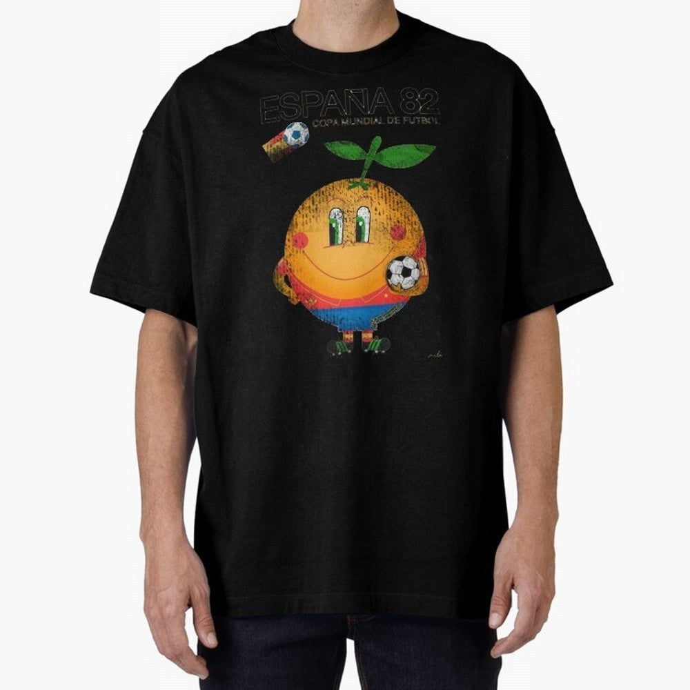 Espana 82 Oversized T-Shirt Fuel Your Fan Pride for FIFA World Cup 2026 USA Canada Mexico Spirit, Driven by England and Germany, Messi, CR7 and Mbappe, Football History, Final Match Energy, Crowd Noise and Once in a Lifetime Moments; Built for