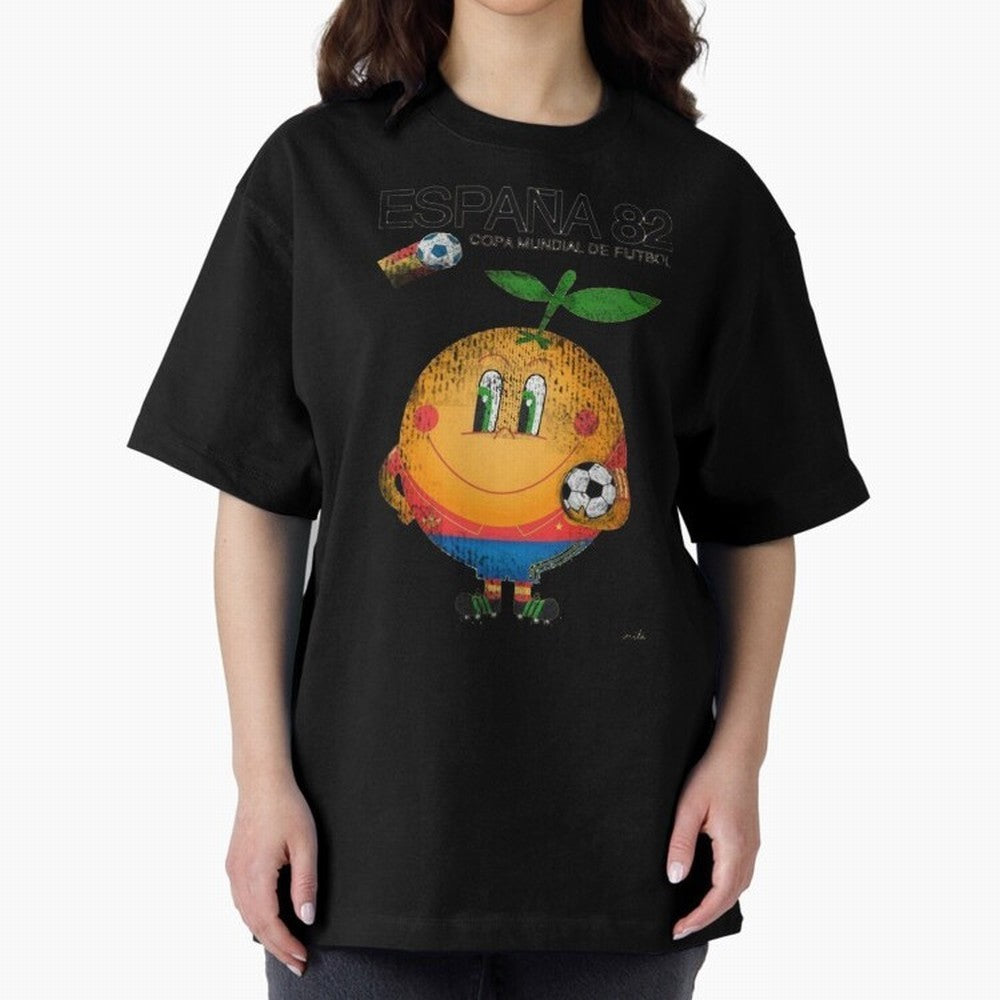 Espana 82 Oversized T-Shirt Fuel Your Fan Pride for FIFA World Cup 2026 USA Canada Mexico Spirit, Driven by England and Germany, Messi, CR7 and Mbappe, Football History, Final Match Energy, Crowd Noise and Once in a Lifetime Moments; Built for