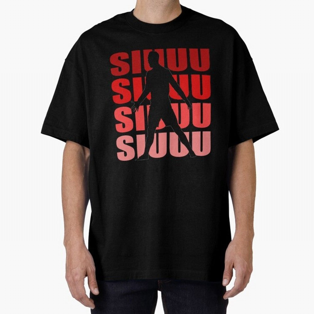 cristiano ronaldo siuuu Oversized T-Shirt Celebrate Global Passion for FIFA World Cup 2026 Filled with Haaland, Portugal, Spain and Germany Energy, Global Supporter Spirit, Legendary Goals, National Colors and Tournament Celebration; Ideal for Fans