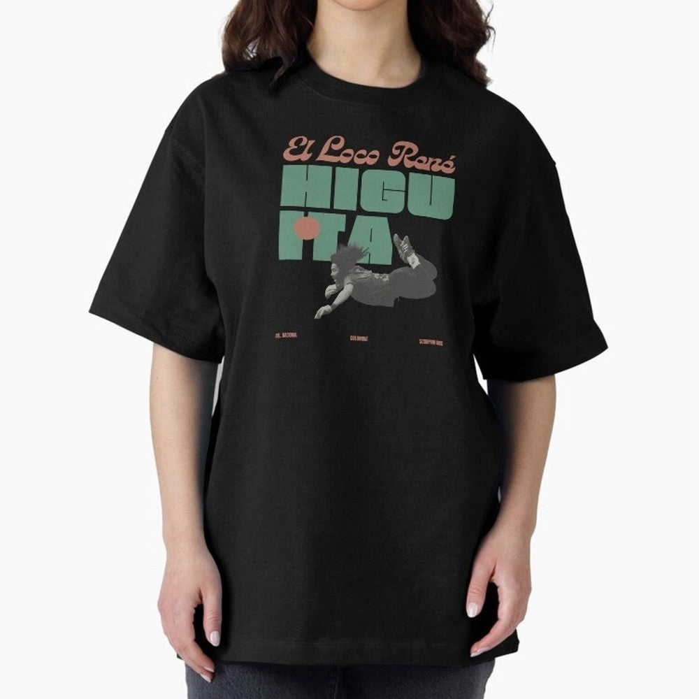 Rene Higuita Minimalist Oversized T-Shirt Bring Match Day Fire to FIFA World Cup 2026 USA Canada Mexico Spirit, Built around Argentina, France and Brazil, Neymar, Champion Mindset, Group Stage Buzz, Knockout Tension and Passionate Fan Culture; Made