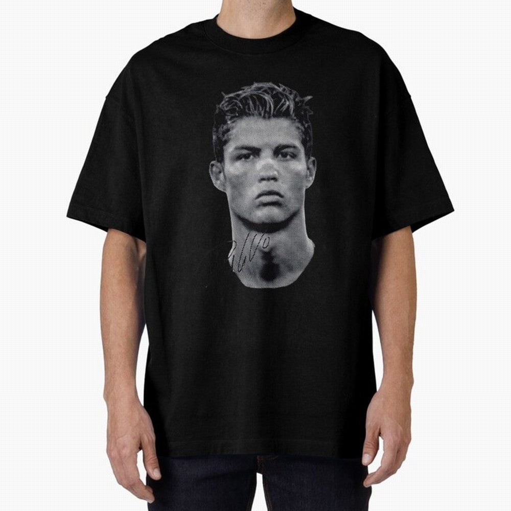 Cristiano Ronaldo Vintage Tshirt Oversized T-Shirt Stand with FIFA World Cup 2026 USA Canada Mexico for Fans of Messi, Neymar and Mbappe and Portugal, Spain and Germany, Bringing Worldwide Fan Energy, Dramatic Goals, Stadium Lights and Championship