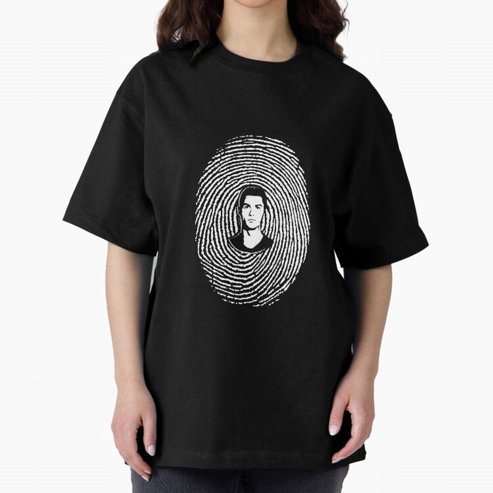 Cristiano Ronaldo fingerprint Oversized T-Shirt Celebrate Fan Culture around FIFA World Cup 2026 USA Canada Mexico Connected to Mbappe and Neymar, Argentina and Brazil Energy, Classic Soccer Heritage, Championship Pressure, Fan Loyalty and