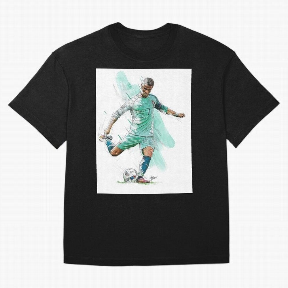 Cristiano ronaldo 7 Oversized T-Shirt Capture FIFA World Cup 2026 Group Stage for Fans of Haaland and Mbappe and France, Bringing Sports Nostalgia, International Competition, Famous Players and Unforgettable Victories; Made for Collectors Who Enjoy
