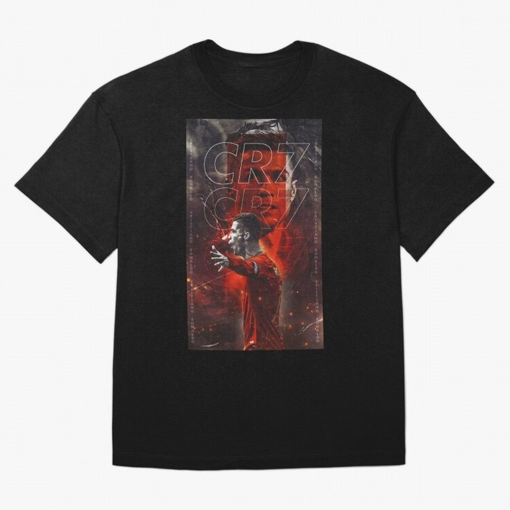 Cristiano Ronaldo Art Oversized T-Shirt Experience FIFA World Cup 2026 Group Stage Spirit, Made for Argentina and Brazil, Cristiano Ronaldo, Haaland and CR7, Football History, Final Match Energy, Crowd Noise and Once in a Lifetime Moments; Perfect