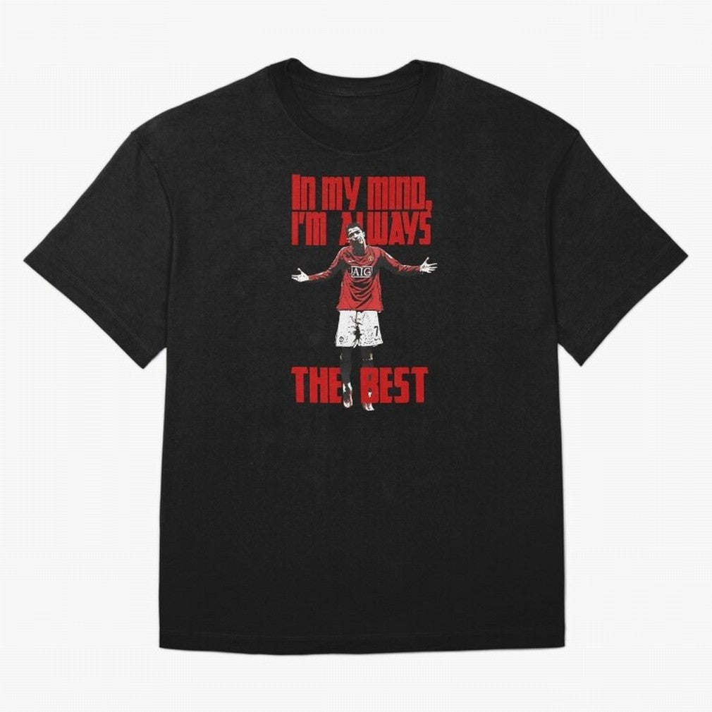 Cristiano Ronaldo Vintage - In My Mind I'm Always THE BEST Oversized T-Shirt Bring a Champion Mindset to the FIFA World Cup 2026 USA Canada Mexico Journey through Messi, Neymar and Mbappe Highlights, Spain and Netherlands Pride, Fan Favorite