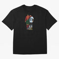 Messi Ronaldo Chit Chat Illustration Oversized T-Shirt Celebrate Rivalries and Pride in Match Day Hype around FIFA World Cup 2026, Neymar, Haaland and Cristiano Ronaldo, Portugal, Spain and Germany, Vintage Soccer Flavor, Modern Football Stars,