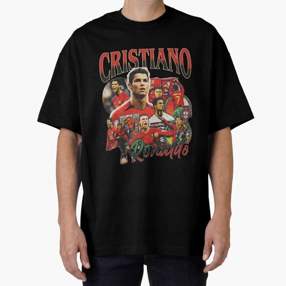 Retro Cristiano Ronaldo Oversized T-Shirt Turn Every Weekend Toward FIFA World Cup 2026 Group Stage for Fans of Neymar, Haaland and Cristiano Ronaldo and England, Bringing Champion Mindset, Group Stage Buzz, Knockout Tension and Passionate Fan