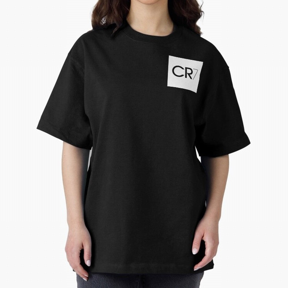 CR7 Logo Oversized T-Shirt Turn Football Passion into Global Football Passion for FIFA World Cup 2026 USA Canada Mexico, Highlighting Messi, CR7 and Mbappe, Brazil, Portugal and Argentina, Vintage Soccer Flavor, Modern Football Stars, National