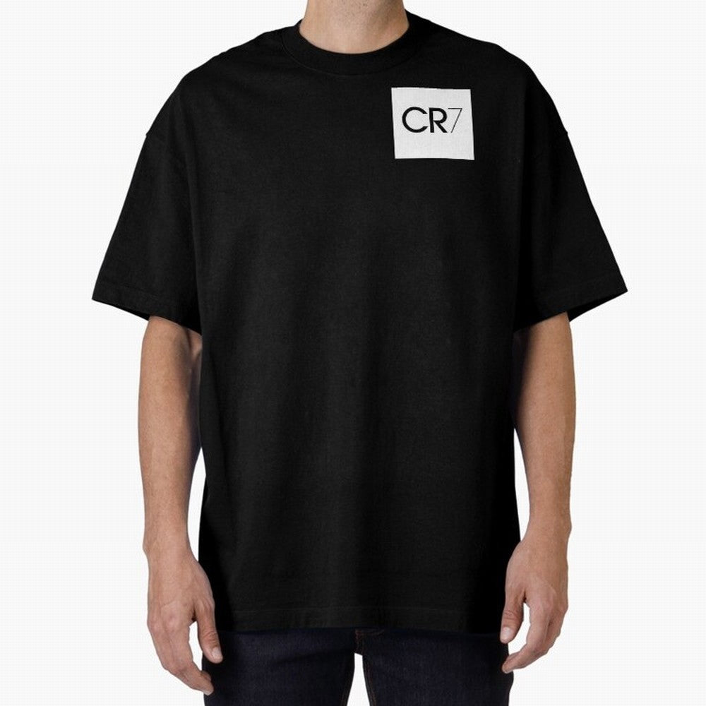 CR7 Logo Oversized T-Shirt Turn Football Passion into Global Football Passion for FIFA World Cup 2026 USA Canada Mexico, Highlighting Messi, CR7 and Mbappe, Brazil, Portugal and Argentina, Vintage Soccer Flavor, Modern Football Stars, National
