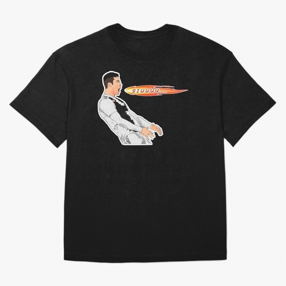 Siuuu Cristiano ronaldo funny Oversized T-Shirt Show Passion for the Stars of FIFA World Cup 2026 for Fans of Haaland and Mbappe and Portugal, Bringing Global Supporter Spirit, Legendary Goals, National Colors and Tournament Celebration; Ideal for