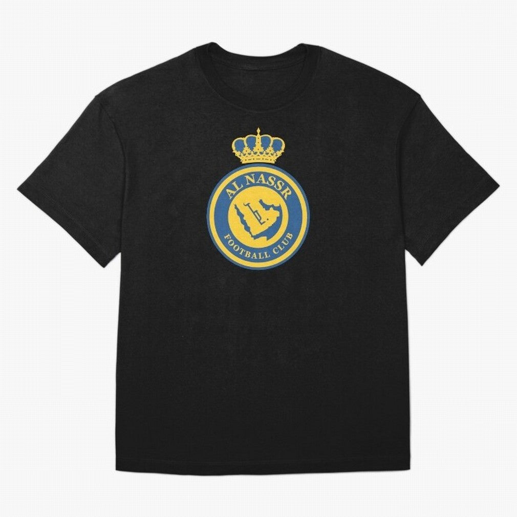 Al-Nassr Football Club - Oversized T-Shirt Honor the FIFA World Cup 2026 Journey through Haaland and Mbappe Highlights, Brazil, Portugal and Argentina Pride, Vintage Soccer Flavor, Modern Football Stars, National Flags and Final Night Emotion;