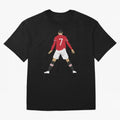 CR7 Man U | SIIIIIUUUUUUU (Celebration) Oversized T-Shirt Follow the FIFA World Cup 2026 USA Canada Mexico Journey through CR7 and Messi Highlights, England and Germany Pride, Worldwide Fan Energy, Dramatic Goals, Stadium Lights and Championship