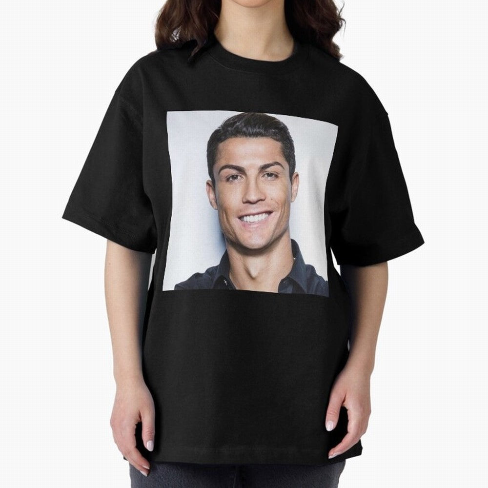 Cristiano Ronaldo Poster Oversized T-Shirt Bring Match Day Fire to FIFA World Cup 2026 Group Stage Spirit, Highlighting Brazil, Portugal and Argentina, Cristiano Ronaldo, Haaland and CR7, Champion Mindset, Group Stage Buzz, Knockout Tension and