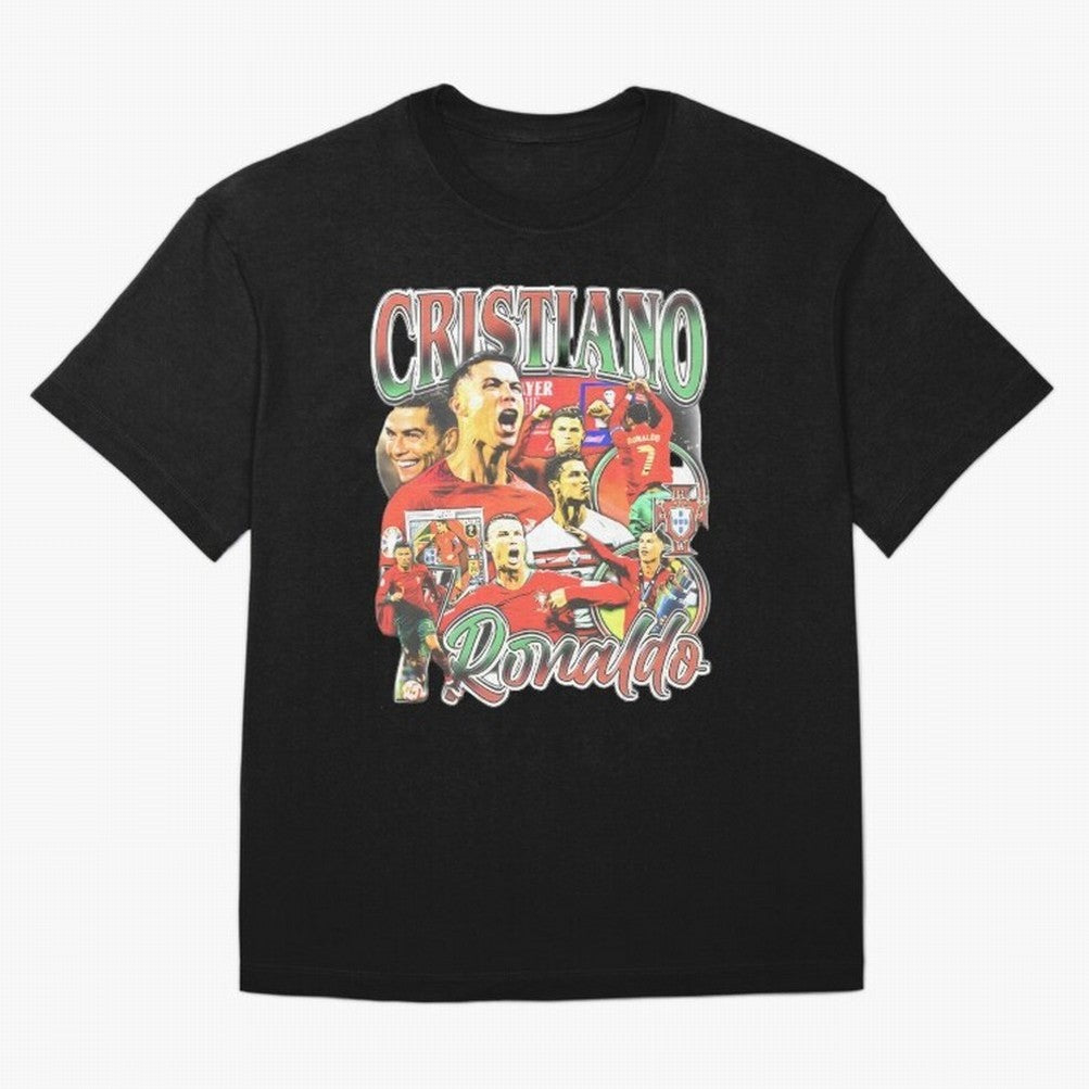 Cristiano Ronaldo Graphic Shirt Oversized T-Shirt Show Match Day Excitement for FIFA World Cup 2026 USA Canada Mexico Spirit, Made for England and Germany, Messi, Championship Spirit, Famous Goals, Roaring Crowds and International Football Unity;