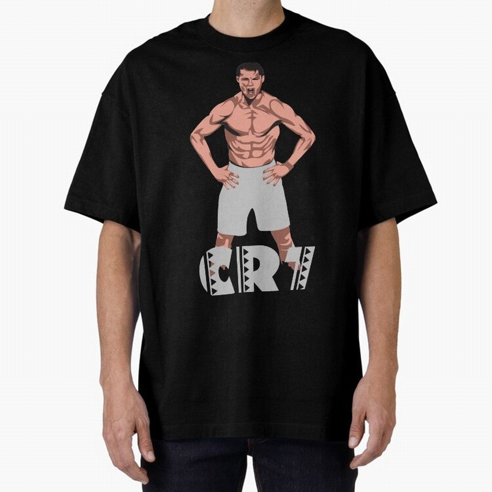 BEST - Cristiano Ronaldo Oversized T-Shirt Celebrate the Road through Global Football Passion for FIFA World Cup 2026 Group Stage, Inspired by Messi and Cristiano Ronaldo, Brazil, Portugal and Argentina, Vintage Soccer Flavor, Modern Football