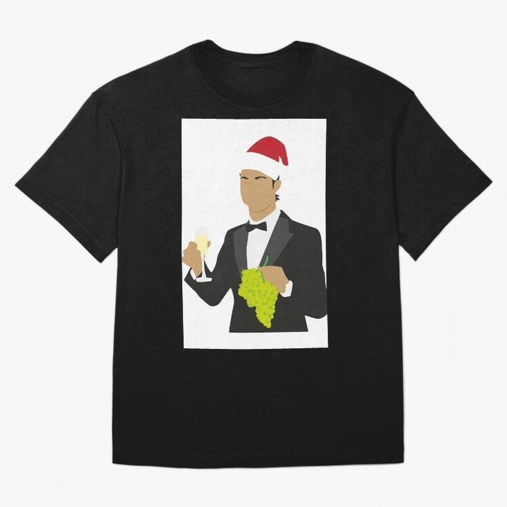 Cristiano Ronaldo enjoing Christmas iPhone Case & Cover| Cr7 gift Oversized T-Shirt Back the Journey through FIFA World Cup 2026 USA Canada Mexico for Fans of Messi, CR7 and Mbappe and England, France and Netherlands, Bringing Soccer Culture,