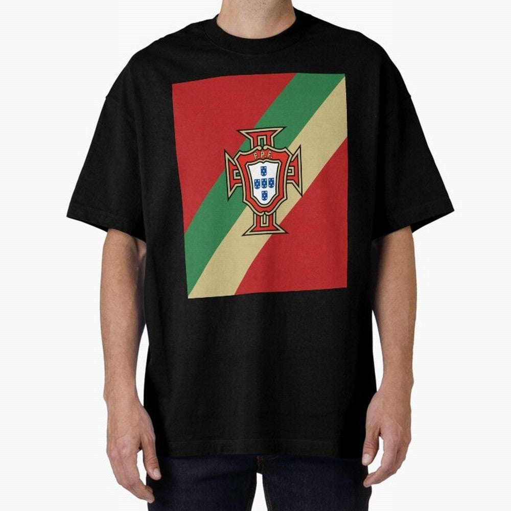 Portugal | 2026 World Cup Fan Apparel Oversized T-Shirt Feel International Energy from Global Football Passion for FIFA World Cup 2026 USA Canada Mexico, Capturing Mbappe, Spain and Netherlands, Champion Mindset, Group Stage Buzz, Knockout Tension