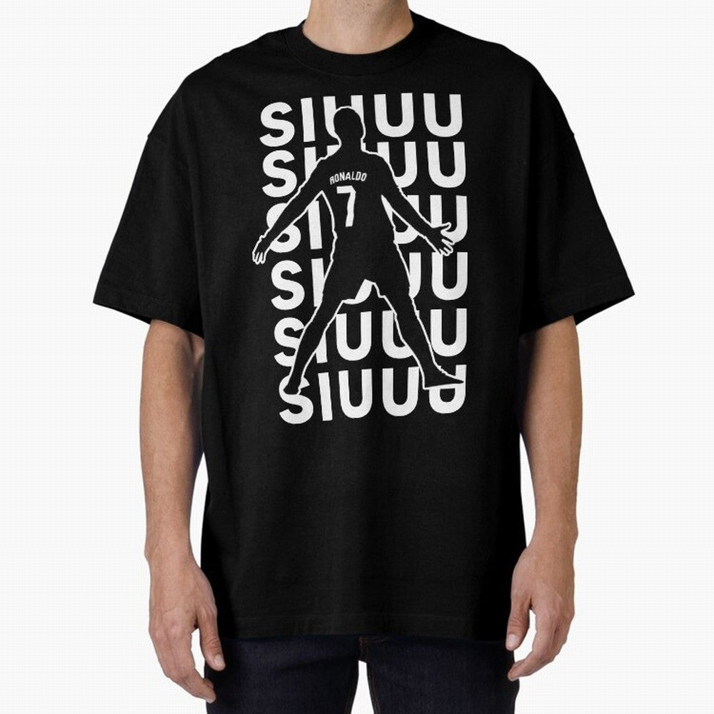 siuuu ronaldo Cristiano CR7 memes MUFC Oversized T-Shirt Celebrate Every Goal in Match Day Hype around FIFA World Cup 2026 USA Canada Mexico, Messi and Cristiano Ronaldo, Portugal, Retro Football Energy, Iconic Rivalries, Trophy Chase Drama and
