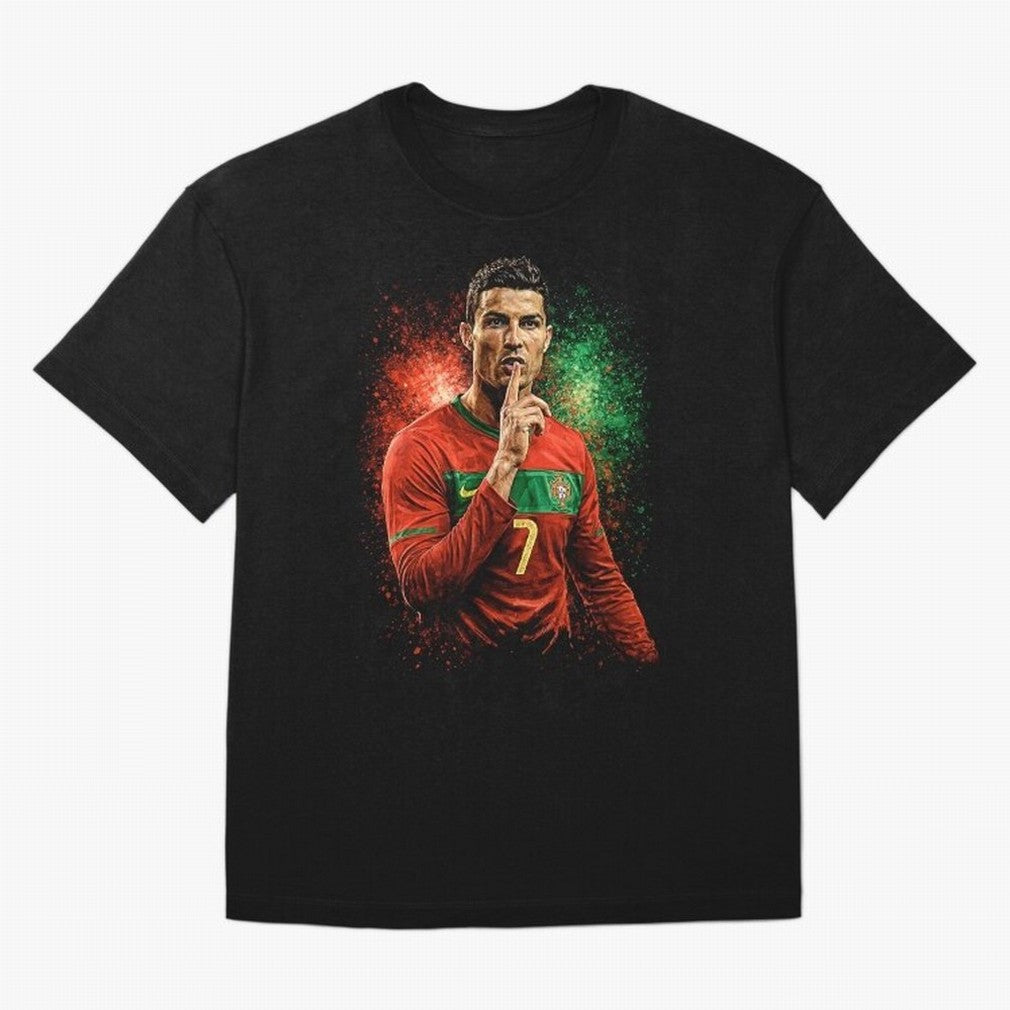 Cristiano Ronaldo Football Legend Oversized T-Shirt Enjoy Match Day Hype around FIFA World Cup 2026 Group Stage, CR7 and Messi, France and Portugal, Football History, Final Match Energy, Crowd Noise and Once in a Lifetime Moments; Ideal for Fans