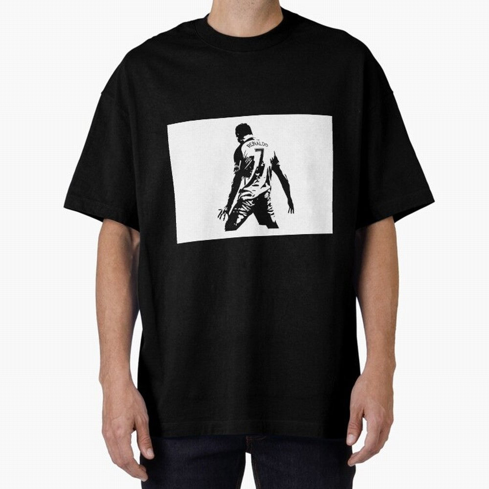 Cristiano Ronaldo Oversized T-Shirt Celebrate the Stars of FIFA World Cup 2026 for Fans of CR7 and Portugal, Spain and Germany, Bringing Sports Nostalgia, International Competition, Famous Players and Unforgettable Victories; Ideal for Fans Who