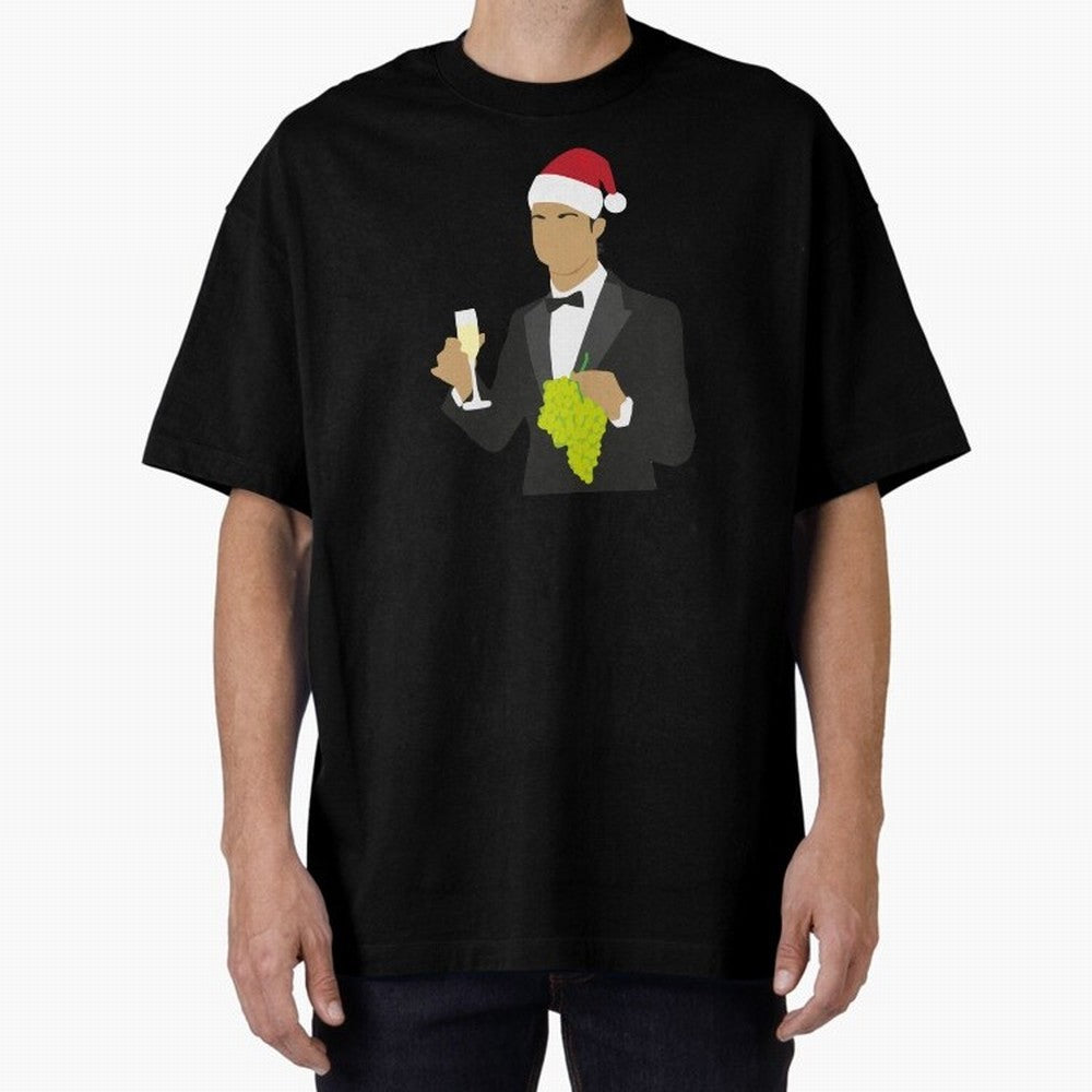 Cristiano Ronaldo enjoing Christmas Oversized T-Shirt Honor the Beautiful Game during FIFA World Cup 2026 Spirit, with Netherlands, Messi, Neymar and Mbappe, Sports Nostalgia, International Competition, Famous Players and Unforgettable Victories;