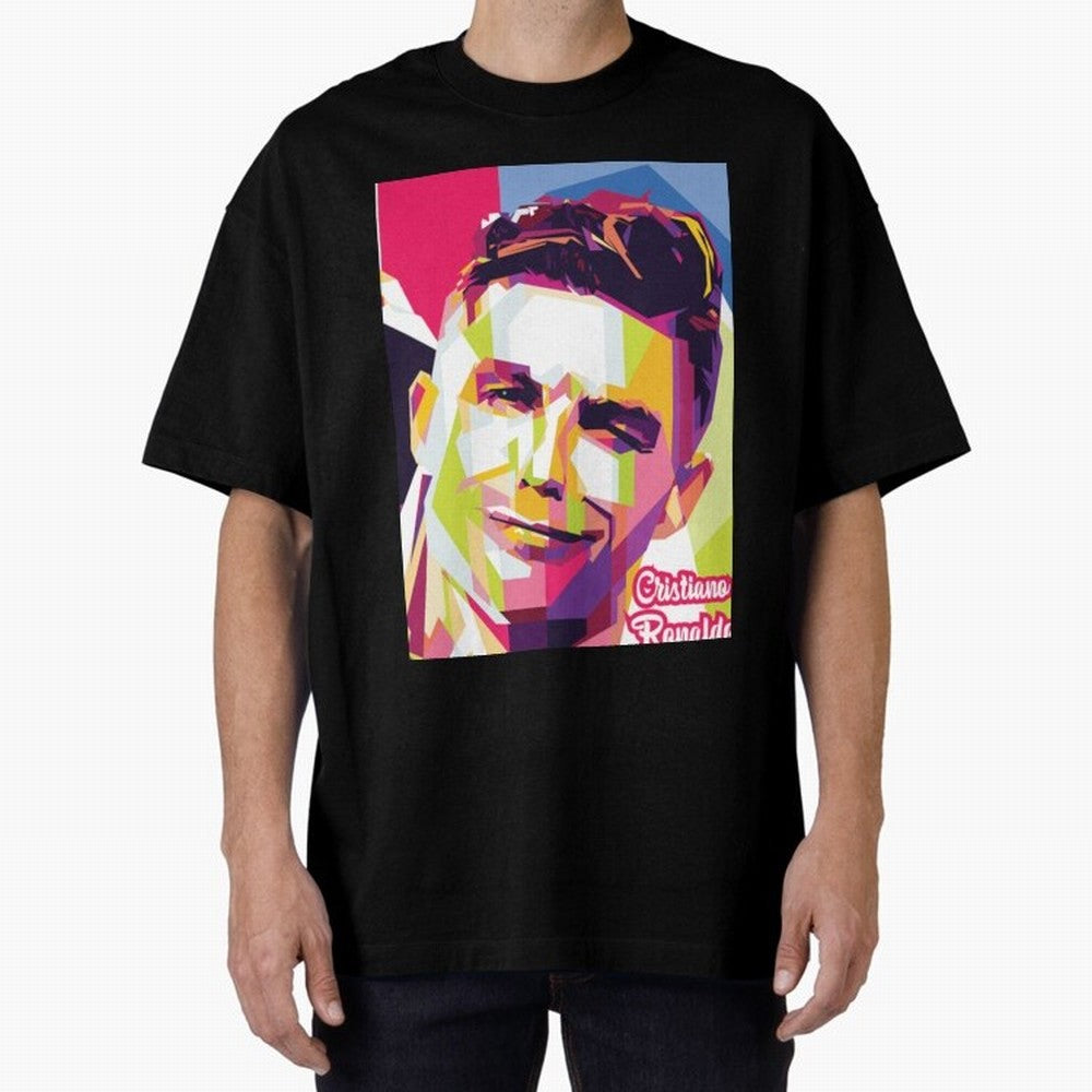 Cristiano Ronaldo Cristiano Ronaldo Oversized T-Shirt Fuel FIFA World Cup 2026 for Fans of Mbappe and Neymar and Spain and Netherlands, Bringing Championship Spirit, Famous Goals, Roaring Crowds and International Football Unity; Perfect for Fans,