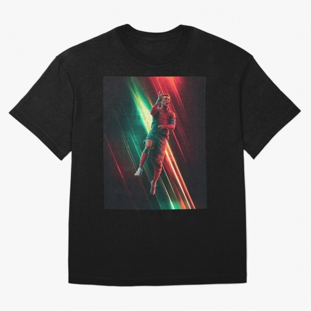 Cristiano Ronaldo Oversized T-Shirt Represent Football Lovers during Match Day Hype around FIFA World Cup 2026, CR7 and Messi, France, Global Supporter Spirit, Legendary Goals, National Colors and Tournament Celebration; Ideal for Fans Who Follow