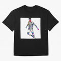 Cristiano Ronaldo art design. Cristiano Ronaldo sketch art Oversized T-Shirt Carry Global Football Passion for FIFA World Cup 2026 USA Canada Mexico, Centered on CR7, Spain, Soccer Culture, Superstar Moments, National Team Dreams and Competitive